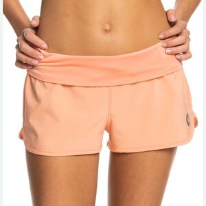 Roxy Endless Summer Fold Over Board Shorts Size S Logo Surf Sporty Athletic